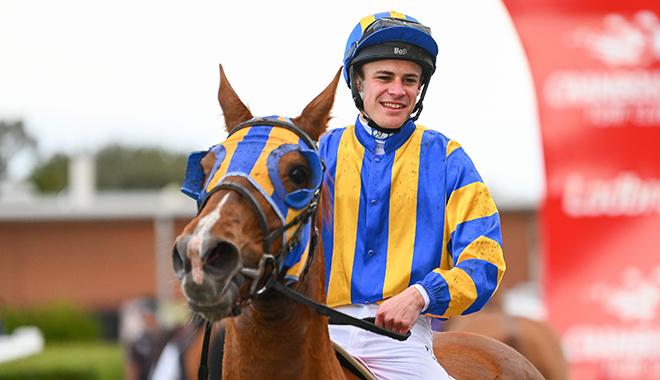 Logan Bates Rides His First Winner!