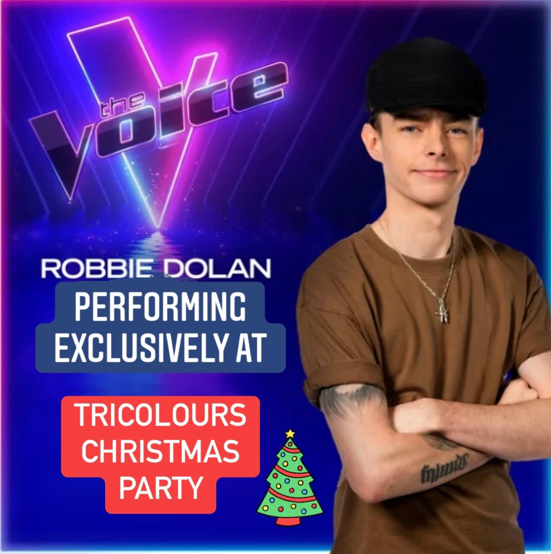 Tricolours News | Tricolours Christmas Party announced with guest singing performance from Robbie Dolan