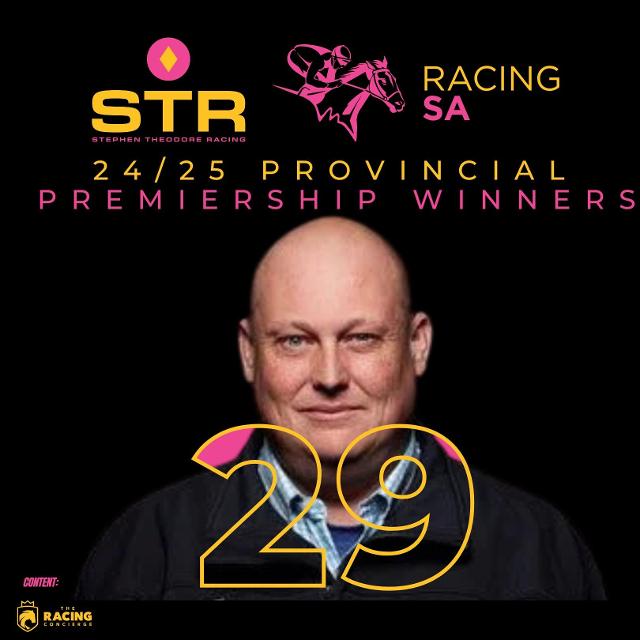 STR captures the Racing SA Provincial Trainers Premiership for Season 24/25